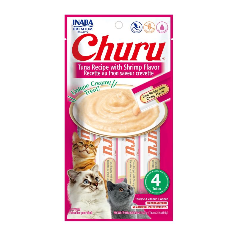 CAT SNACK CHURU TUNA - SHRIMP X 56 GR
