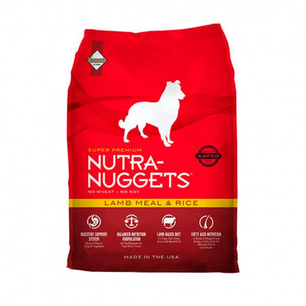 NUTRA NUGGEST CORDERO Y ARROZ X 1 KG