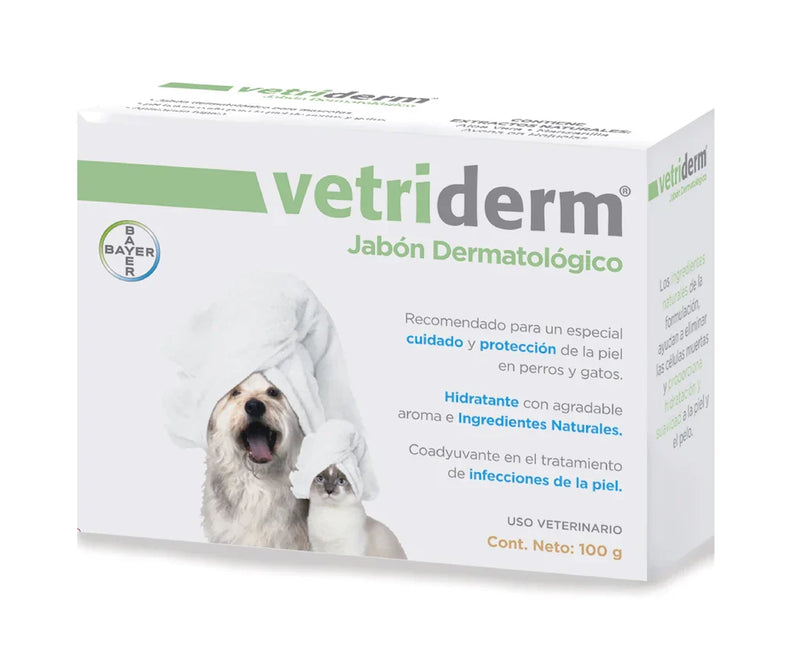 JABON VETRIDERM X 100 GR BAYER