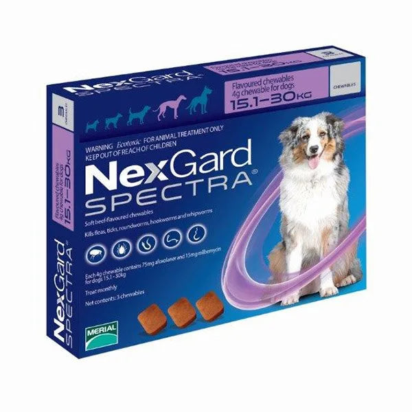 Nexgard Spectra Antiparasitario interno y externo para perros de 15 a 30 Kg