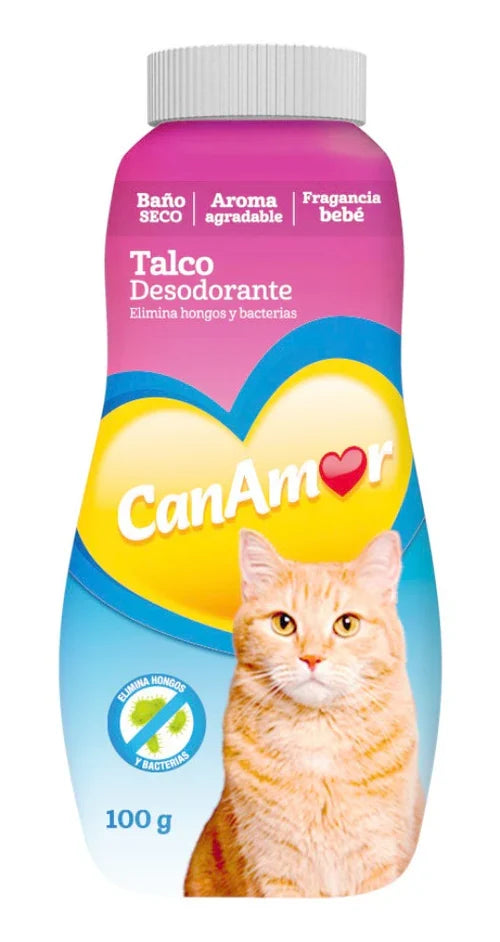 TALCO CANAMOR DESODORANTE GATOS 100 G
