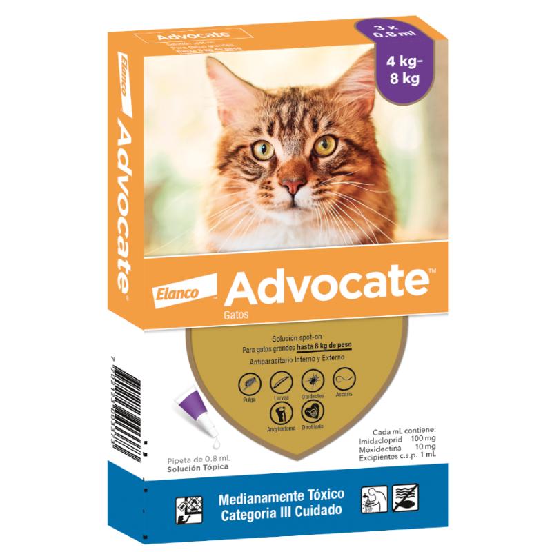 ADVOCATE GATOS 0.8ML BAYER (MORADO)