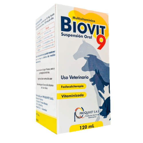 BIOVIT-9 SUSP ORAL X 120 ML PROQUIVET